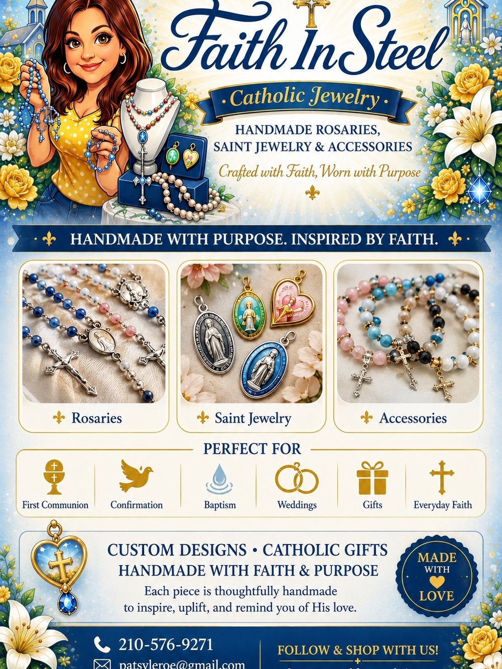 Faith In Steel Custom Order Rosary